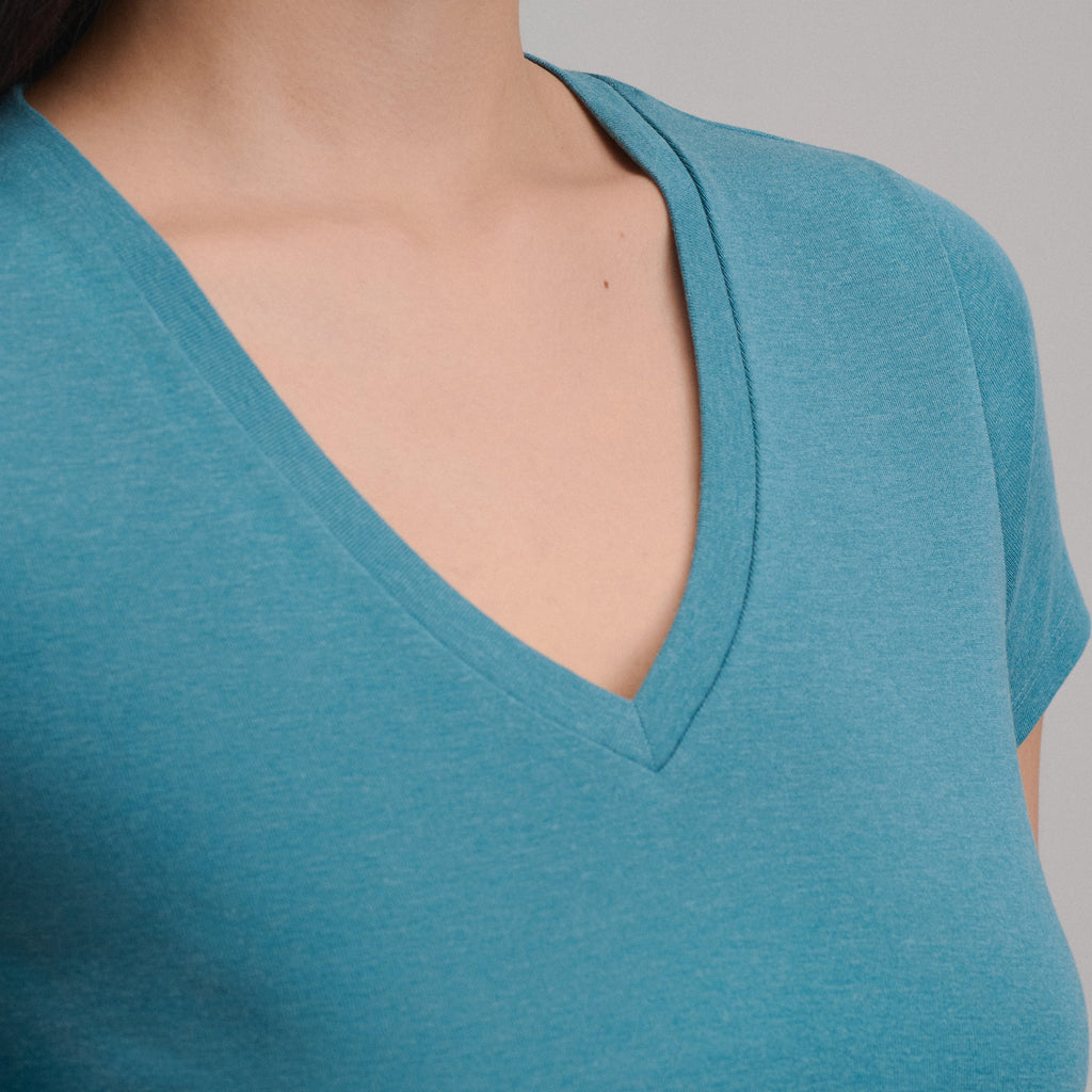 Women's Everyday Short-Sleeve V-Neck T-Shirt