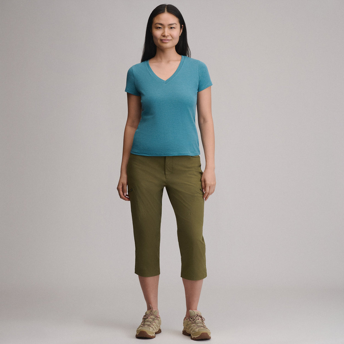 Women's Everyday Short-Sleeve V-Neck T-Shirt