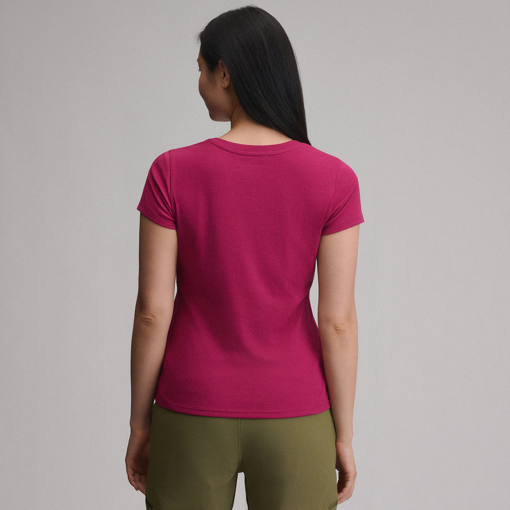 Women's Everyday Short-Sleeve V-Neck T-Shirt