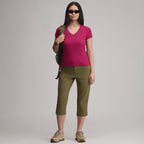 Women's Everyday Short-Sleeve V-Neck T-Shirt