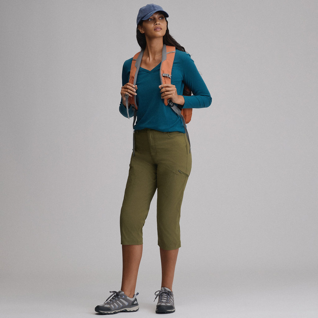 Women's Everyday Long-Sleeve V-Neck T-Shirt