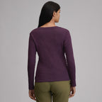 Women's Everyday Long-Sleeve V-Neck T-Shirt
