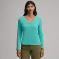 Women's Everyday Long-Sleeve V-Neck T-Shirt