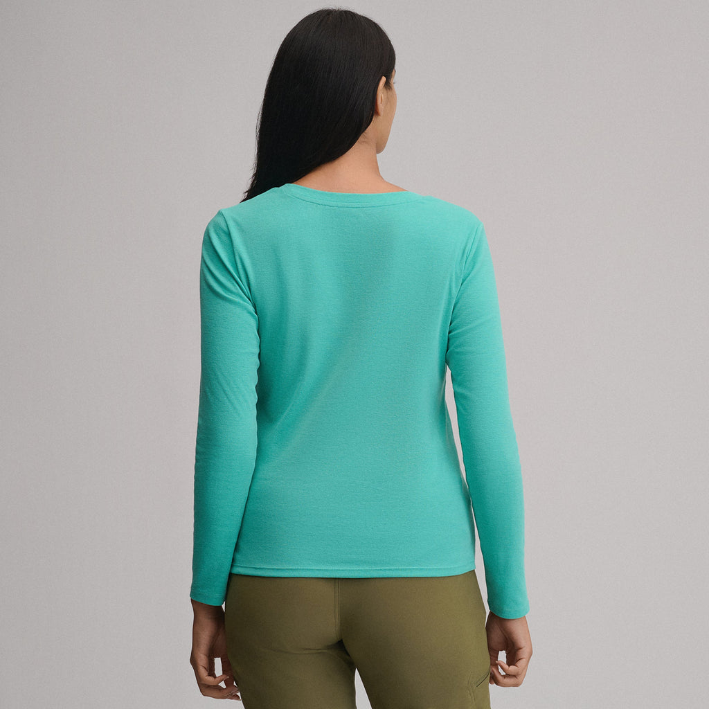 Women's Everyday Long-Sleeve V-Neck T-Shirt