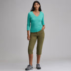 Women's Everyday Long-Sleeve V-Neck T-Shirt