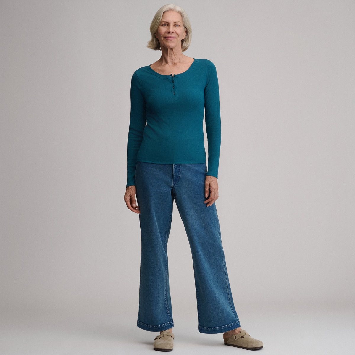 Women's Softline Rib Long-Sleeve Henley