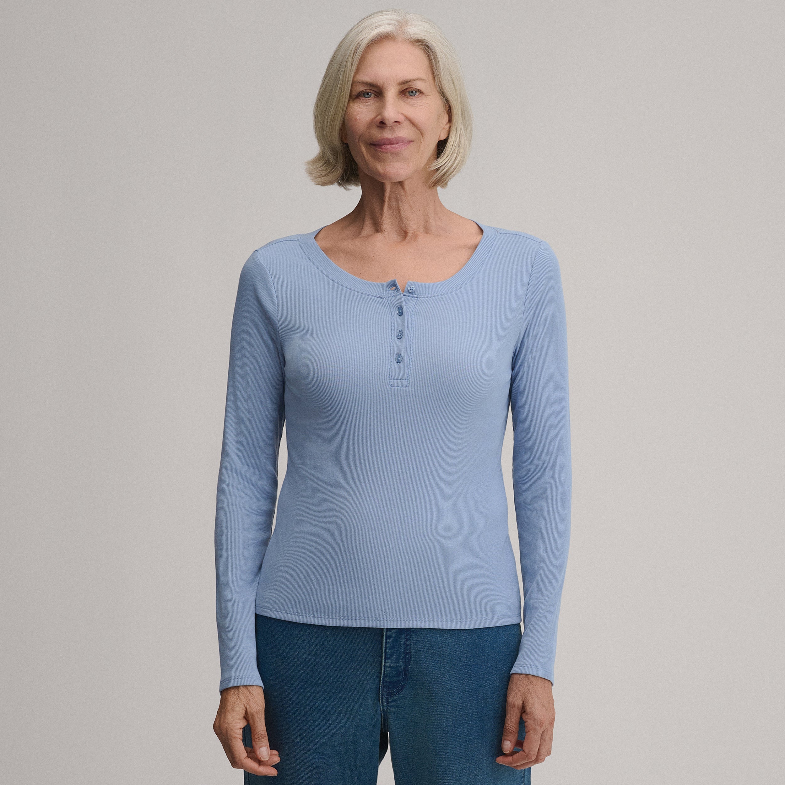 Women's Softline Rib Long-Sleeve Henley