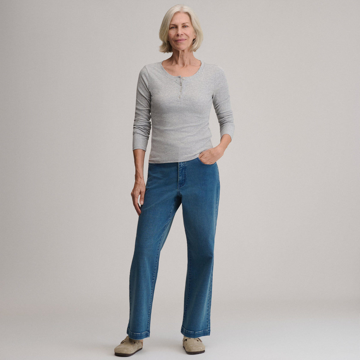 Women's Softline Rib Long-Sleeve Henley