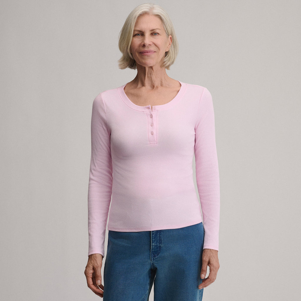 Women's Softline Rib Long-Sleeve Henley