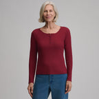 Women's Softline Rib Long-Sleeve Henley