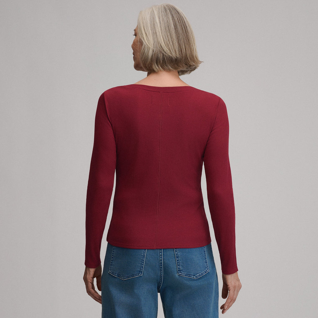 Women's Softline Rib Long-Sleeve Henley