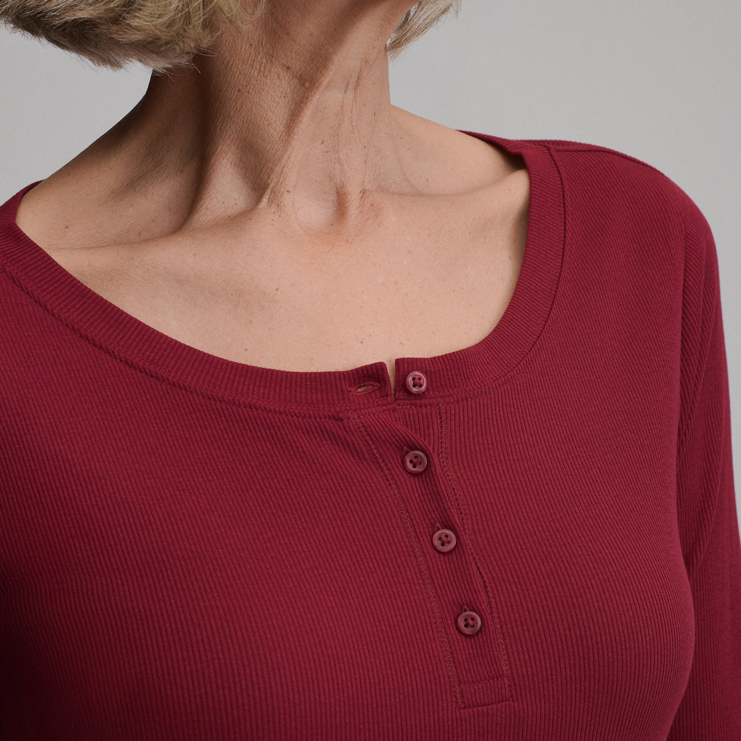 Women's Softline Rib Long-Sleeve Henley