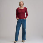 Women's Softline Rib Long-Sleeve Henley