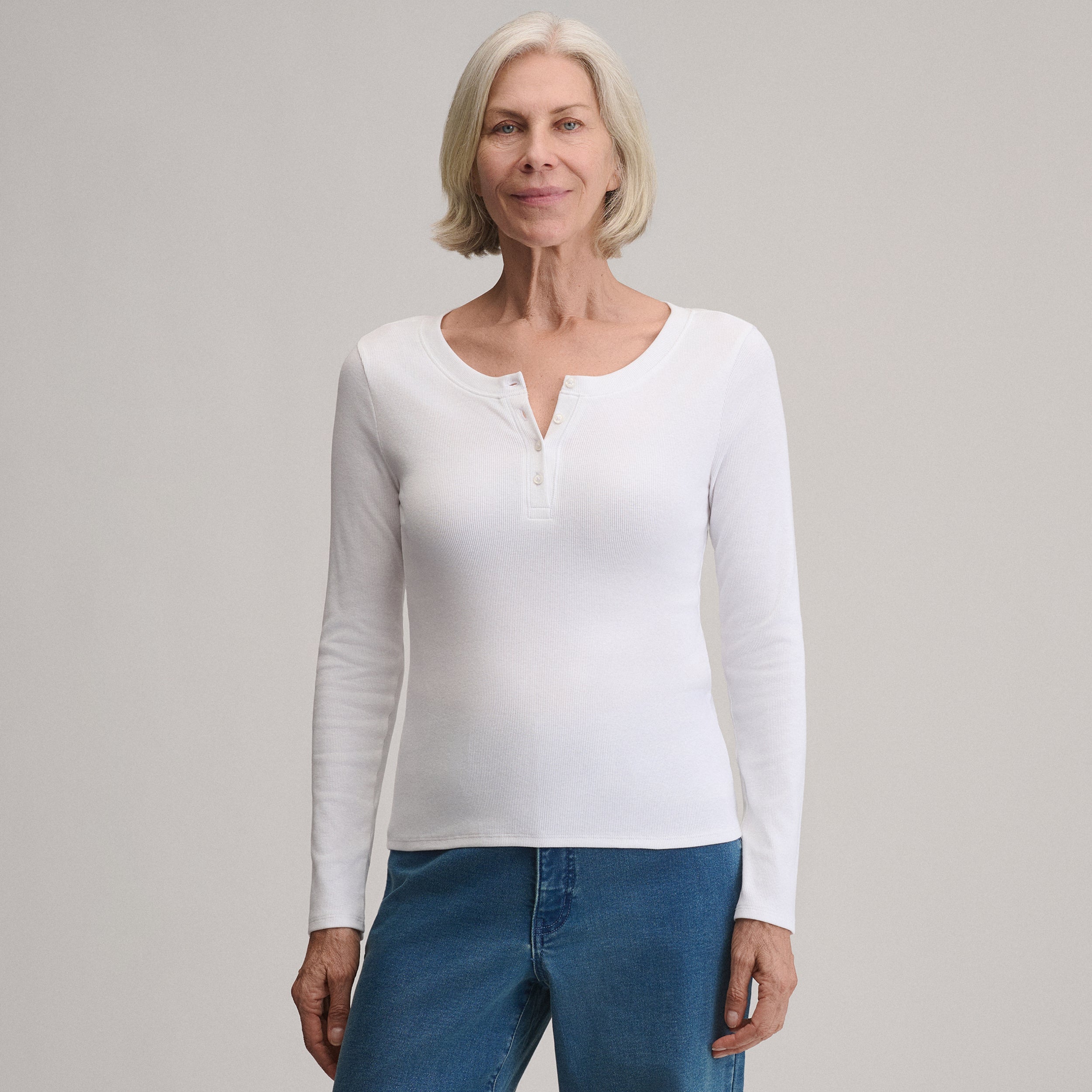 Women's Softline Rib Long-Sleeve Henley