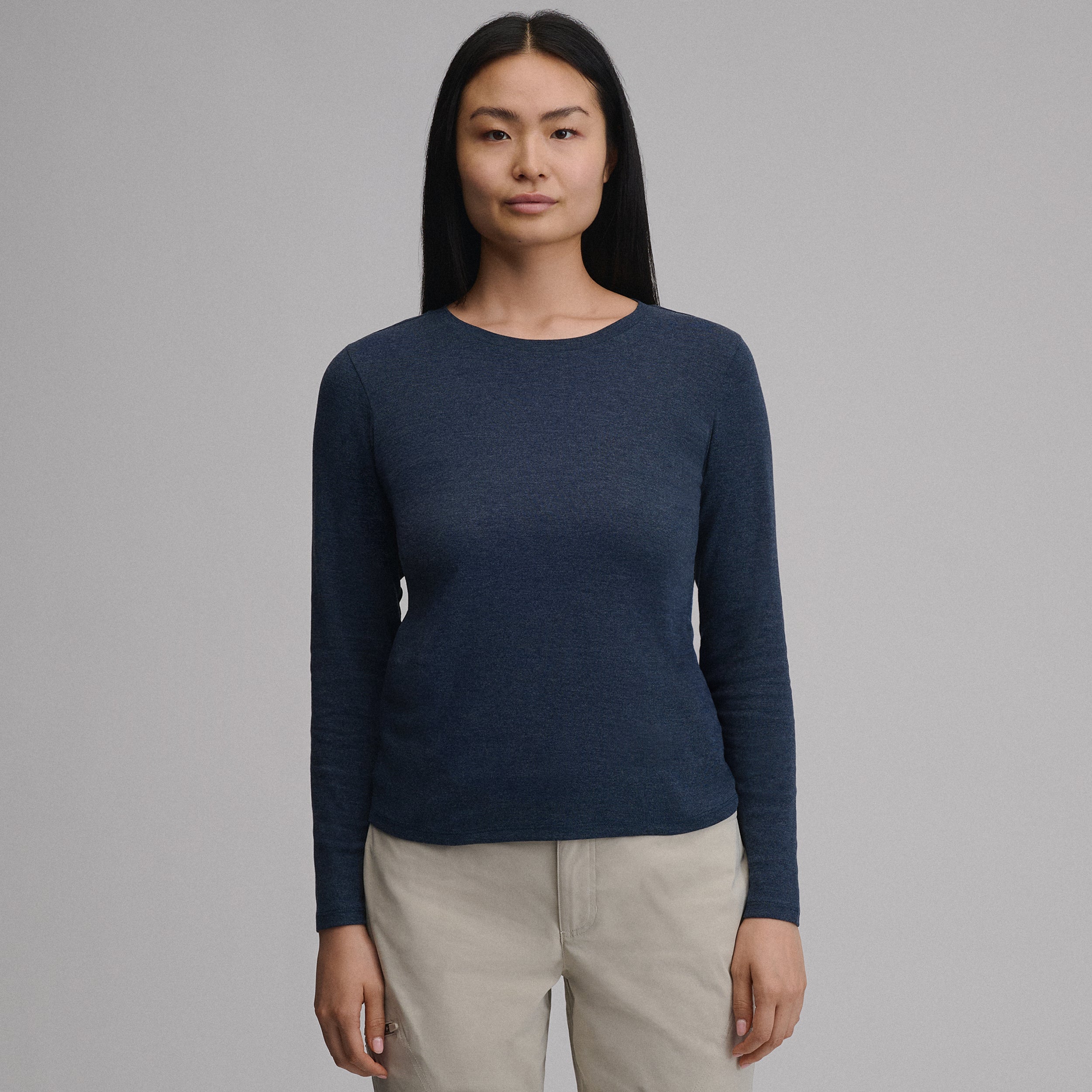 Women's Everyday Long-Sleeve Crewneck T-Shirt