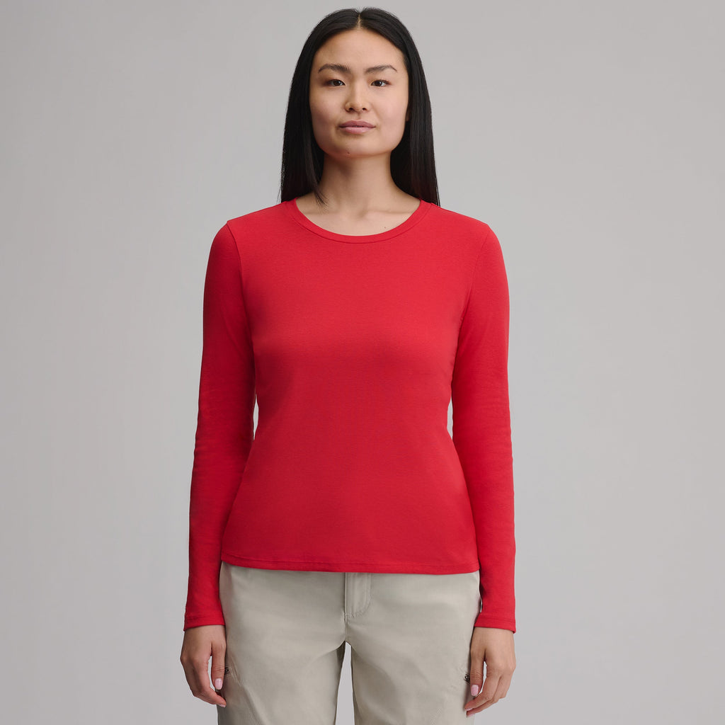 Women's Everyday Long-Sleeve Crewneck T-Shirt