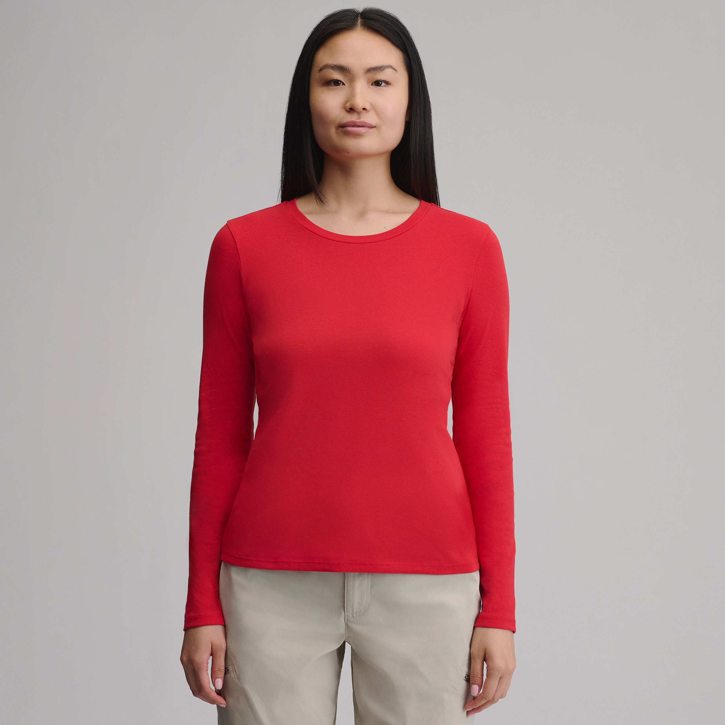 Women's Everyday Long-Sleeve Crewneck T-Shirt