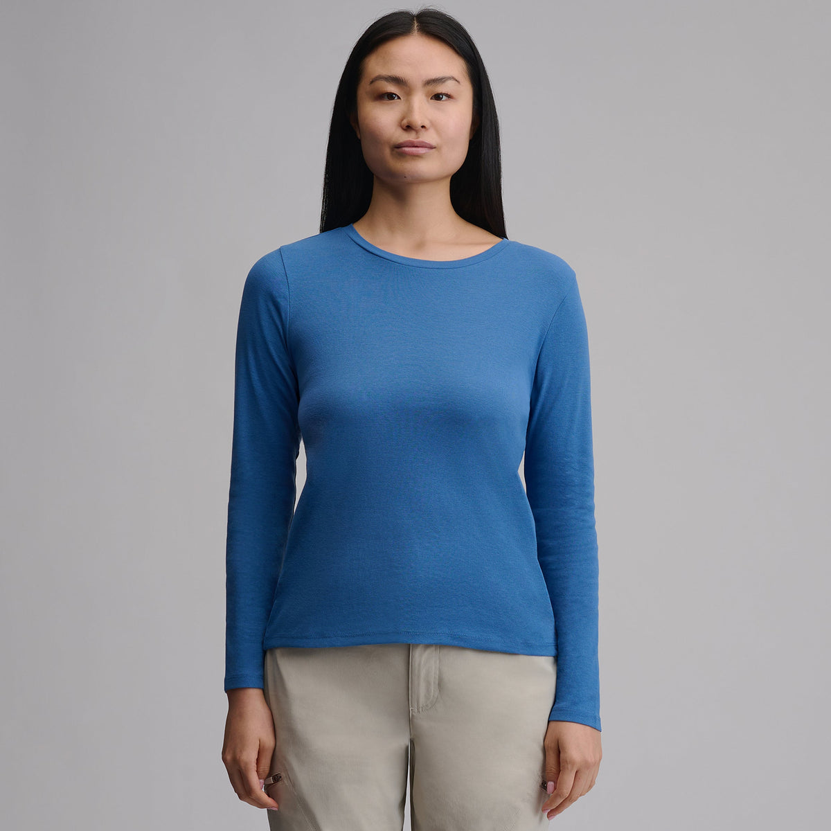 Women's Everyday Long-Sleeve Crewneck T-Shirt