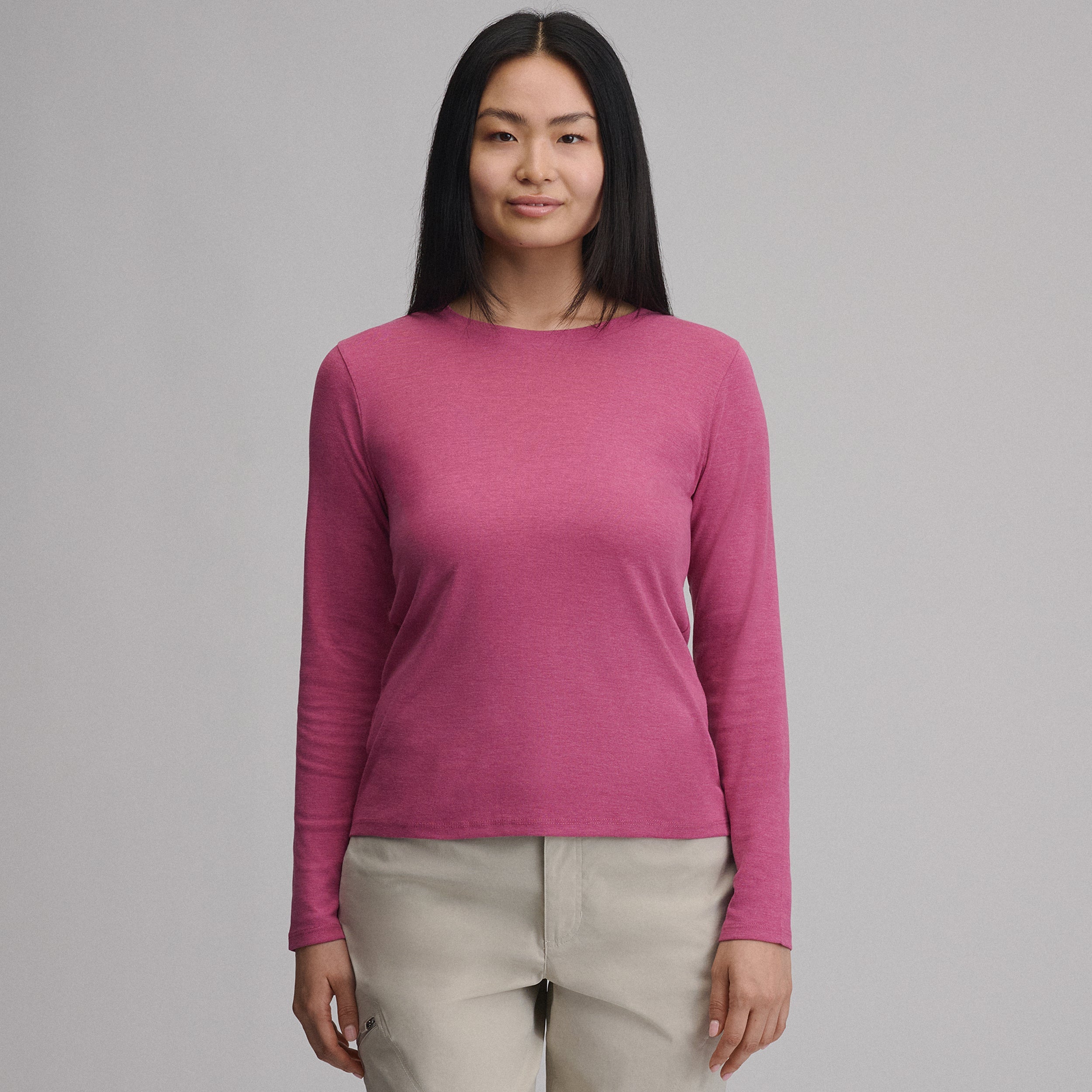 Women's Everyday Long-Sleeve Crewneck T-Shirt