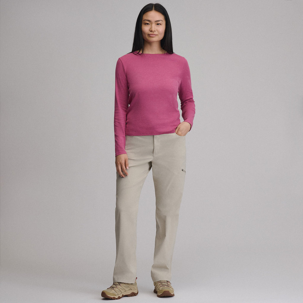 Women's Everyday Long-Sleeve Crewneck T-Shirt