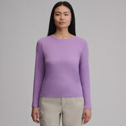 Women's Everyday Long-Sleeve Crewneck T-Shirt - Sugar Plum