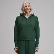 Women's Vintage Soft Full-Zip Hoodie - Dark Mint