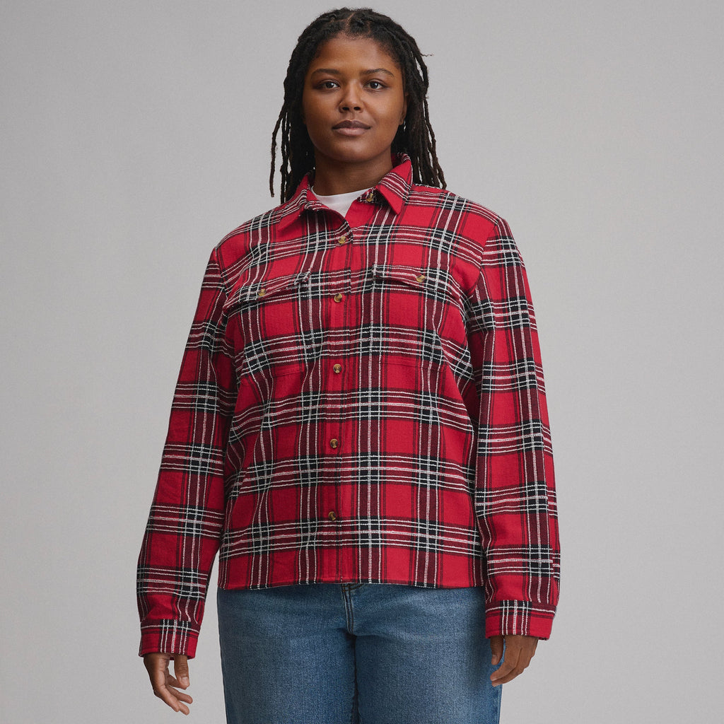 Women's Long-Sleeve Heritage Soft Classic Novelty Flannel Shirt