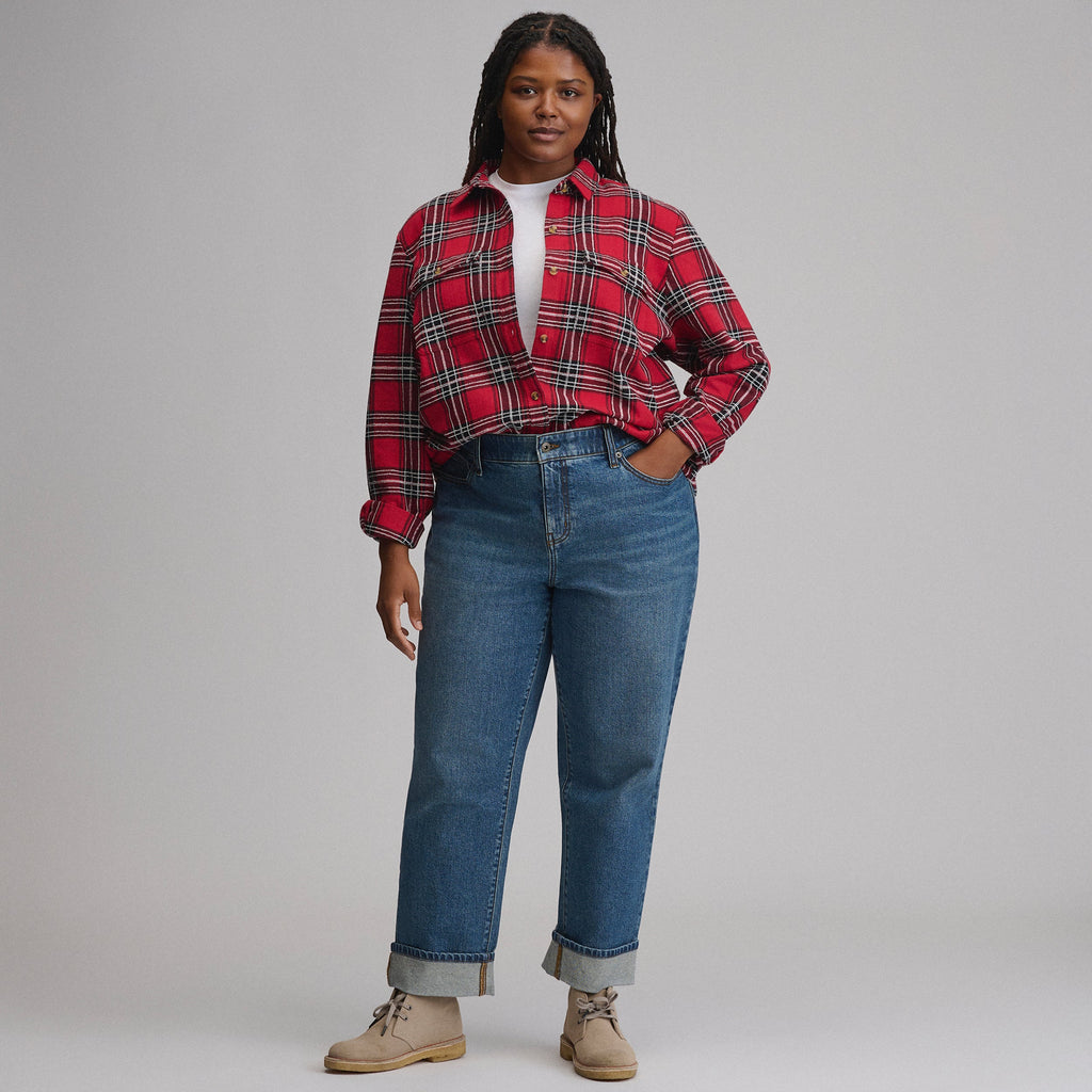 Women's Long-Sleeve Heritage Soft Classic Novelty Flannel Shirt
