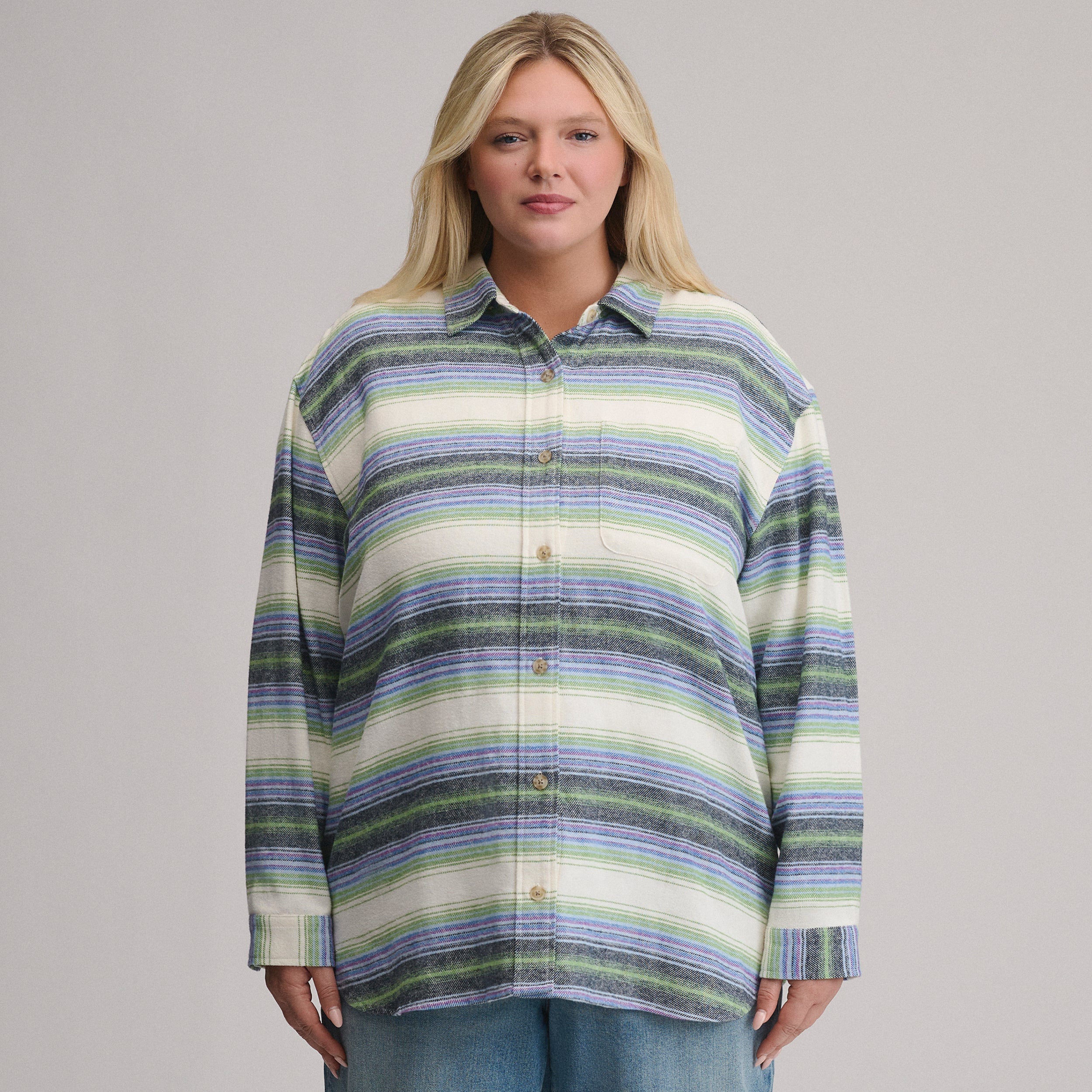 Women's Long-Sleeve Heritage Soft Boyfriend Flannel Shirt