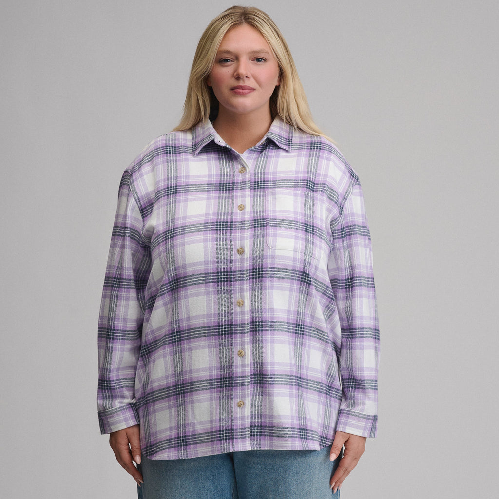 Women's Long-Sleeve Heritage Soft Boyfriend Flannel Shirt