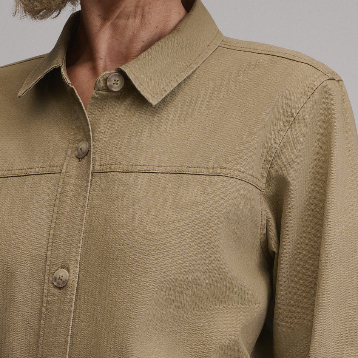Women's Cotton Twill Shirt Jacket