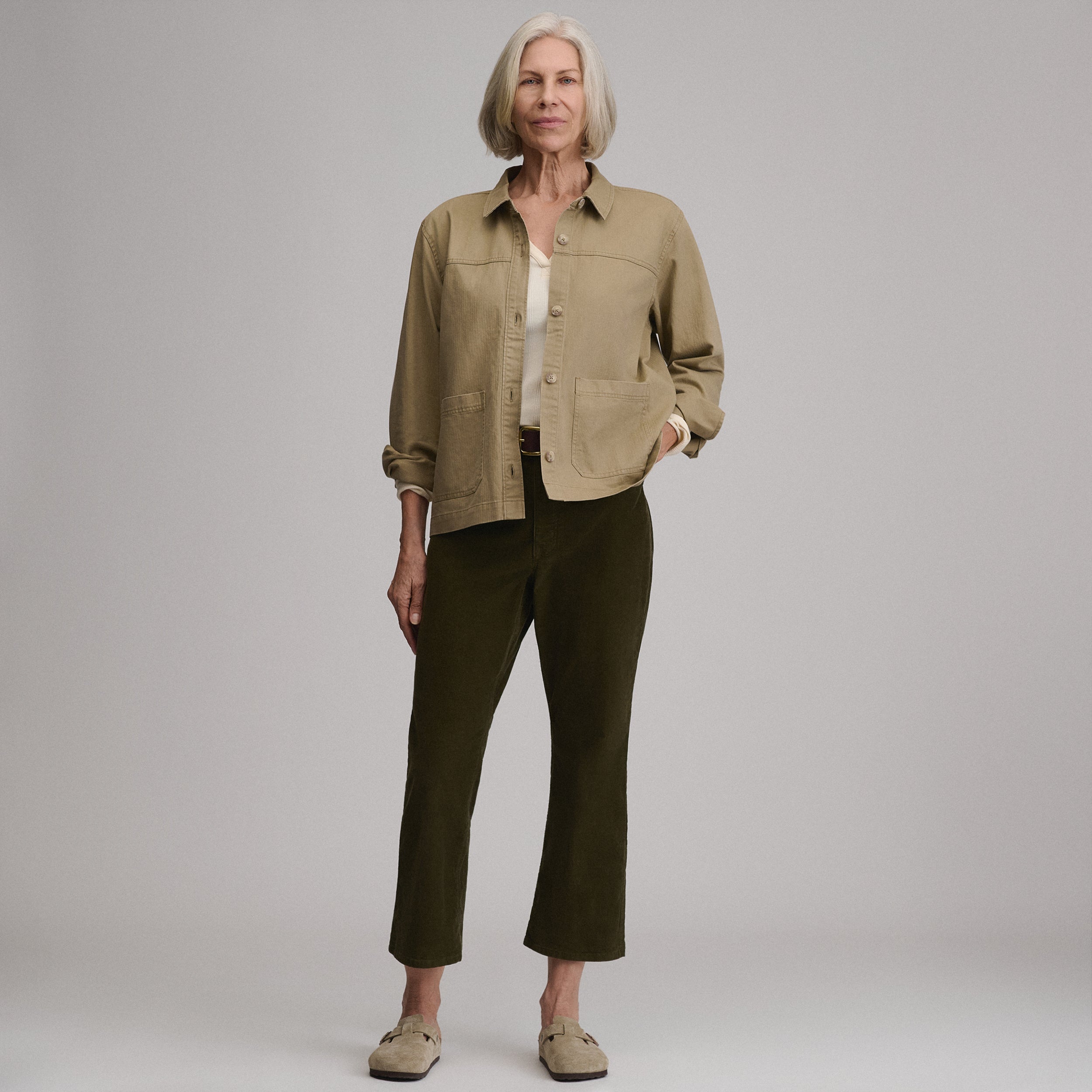 Women's Cotton Twill Shirt Jacket
