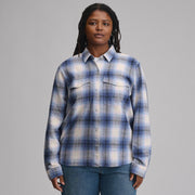 Women's Long-Sleeve Western Button-Down Shirt - Dark Horizon