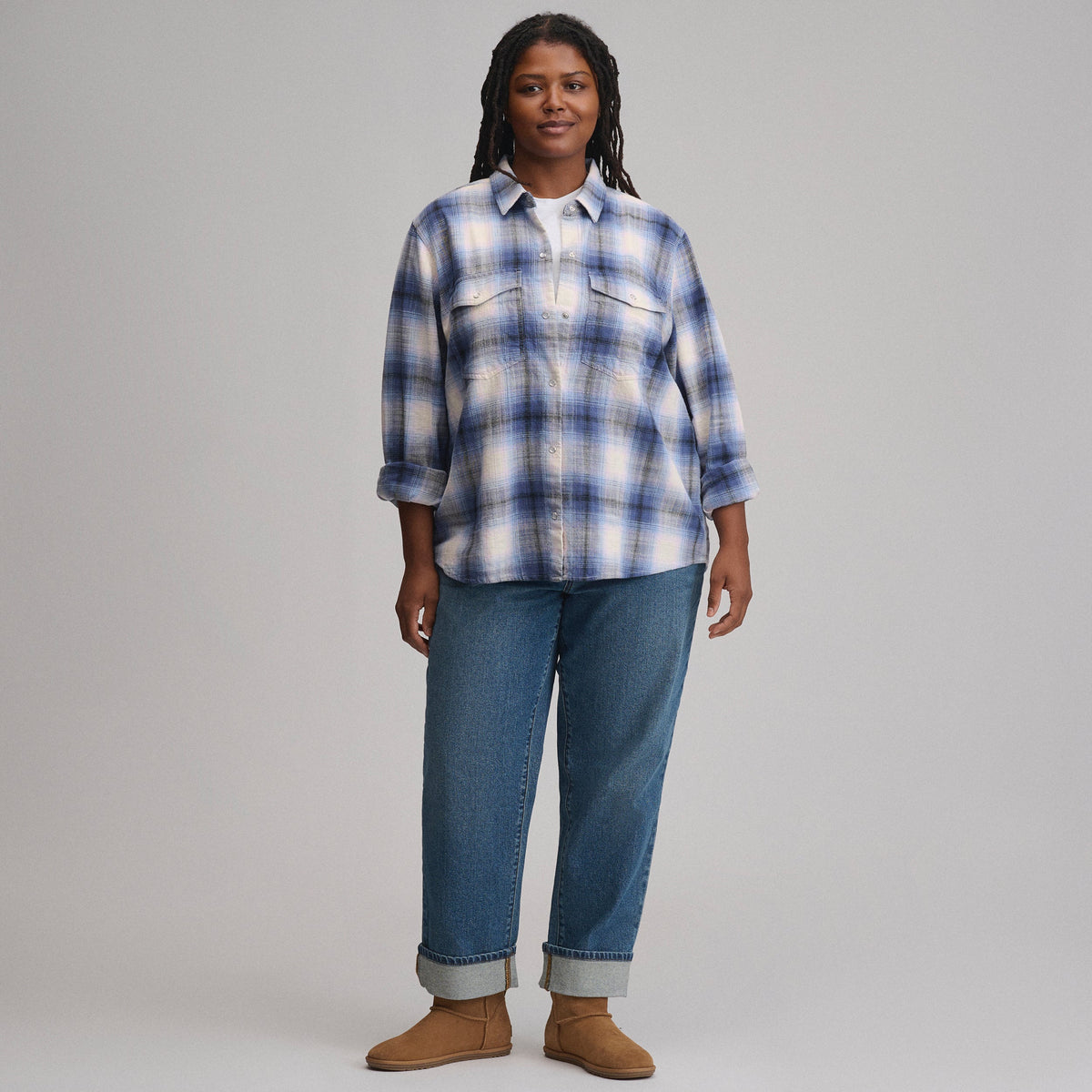 Women's Long-Sleeve Western Button-Down Shirt