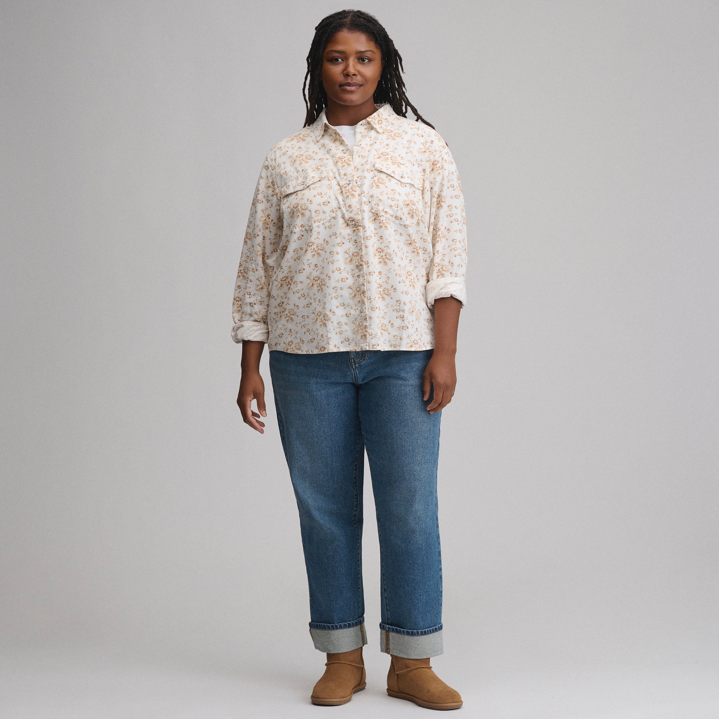 Women's Long-Sleeve Western Button-Down Shirt
