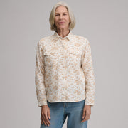 Women's Long-Sleeve Western Button-Down Shirt - Ivory