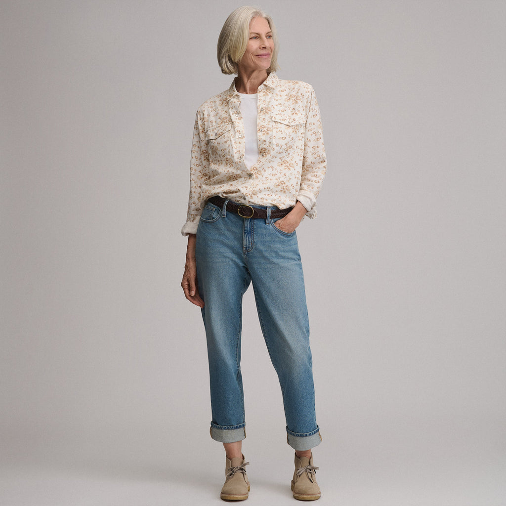 Women's Long-Sleeve Western Button-Down Shirt