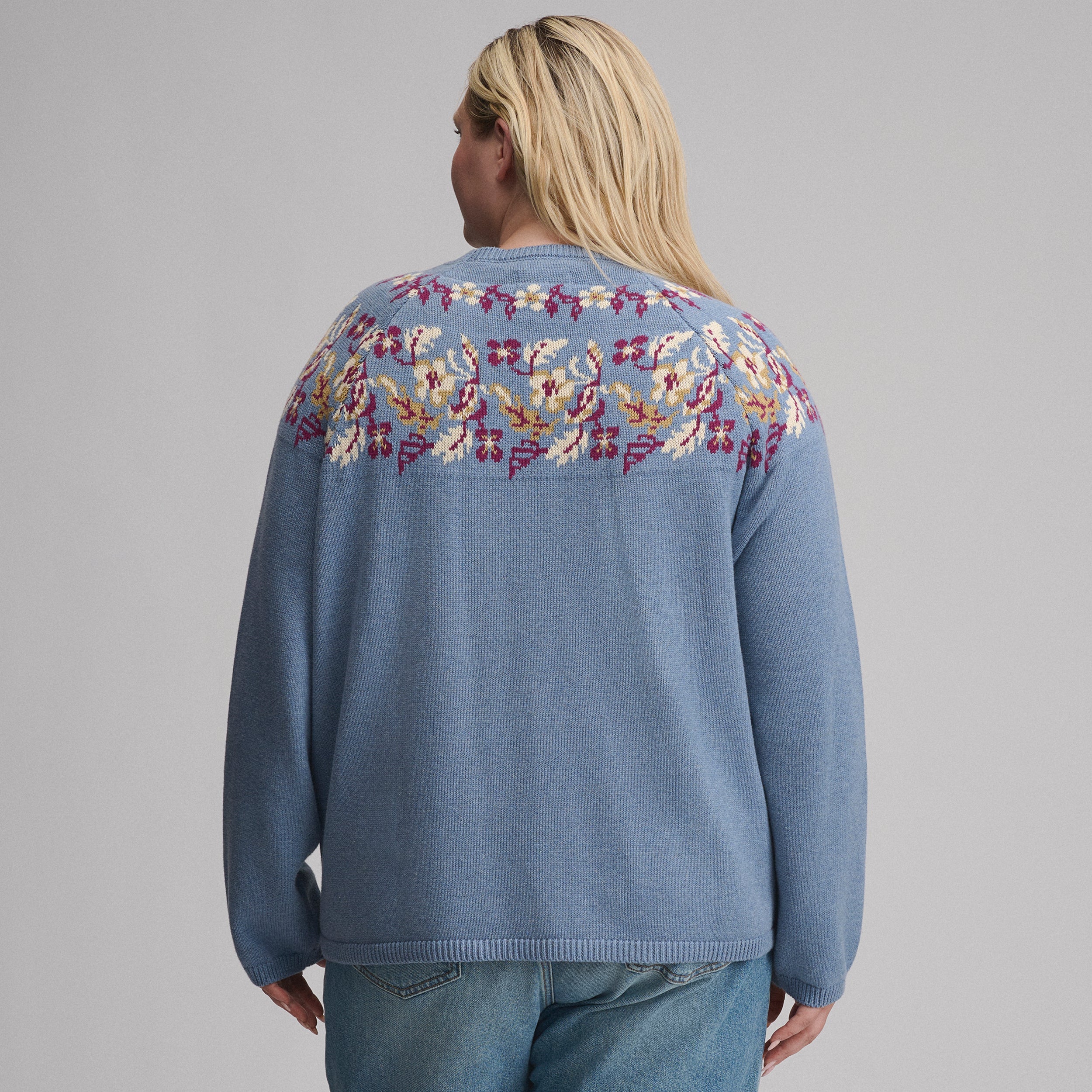 Women's Placed Intarsia Sweater