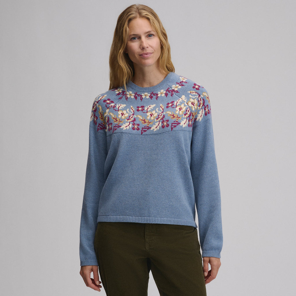 Women's Placed Intarsia Sweater