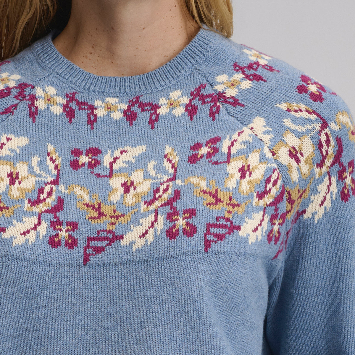 Women's Placed Intarsia Sweater