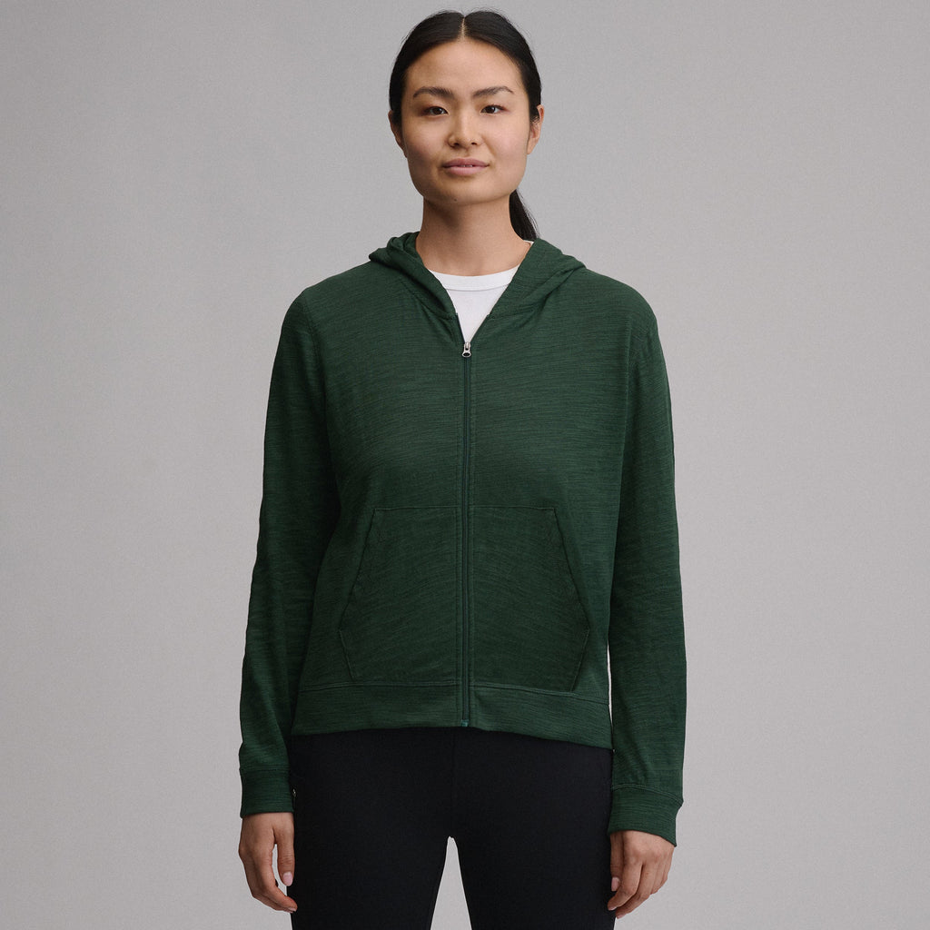 Women's Waverly Cotton Slub Full-Zip Sweatshirt