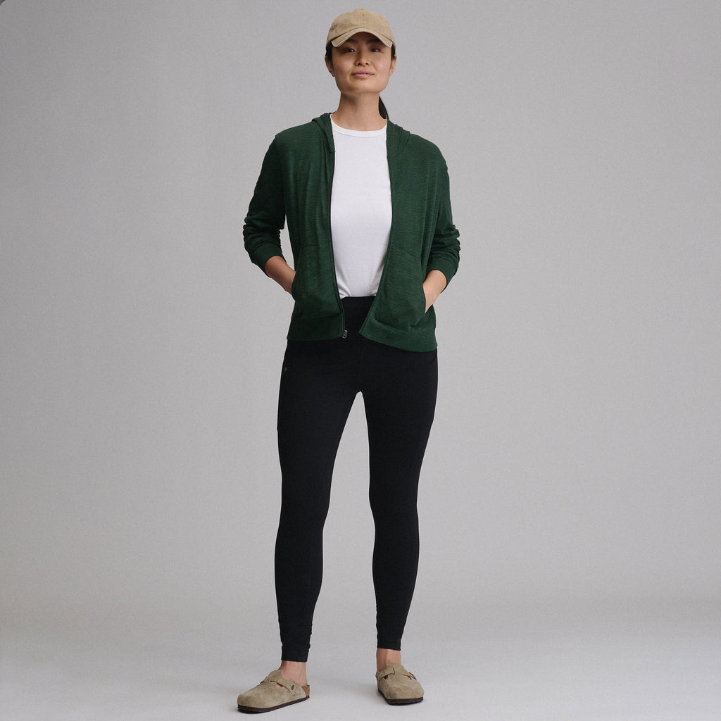 Women's Waverly Cotton Slub Full-Zip Sweatshirt