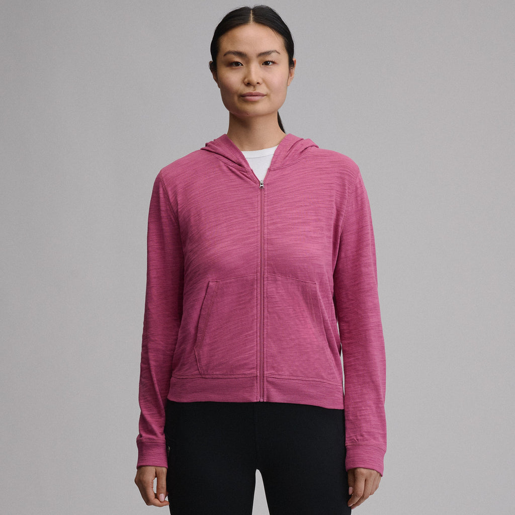 Women's Waverly Cotton Slub Full-Zip Sweatshirt