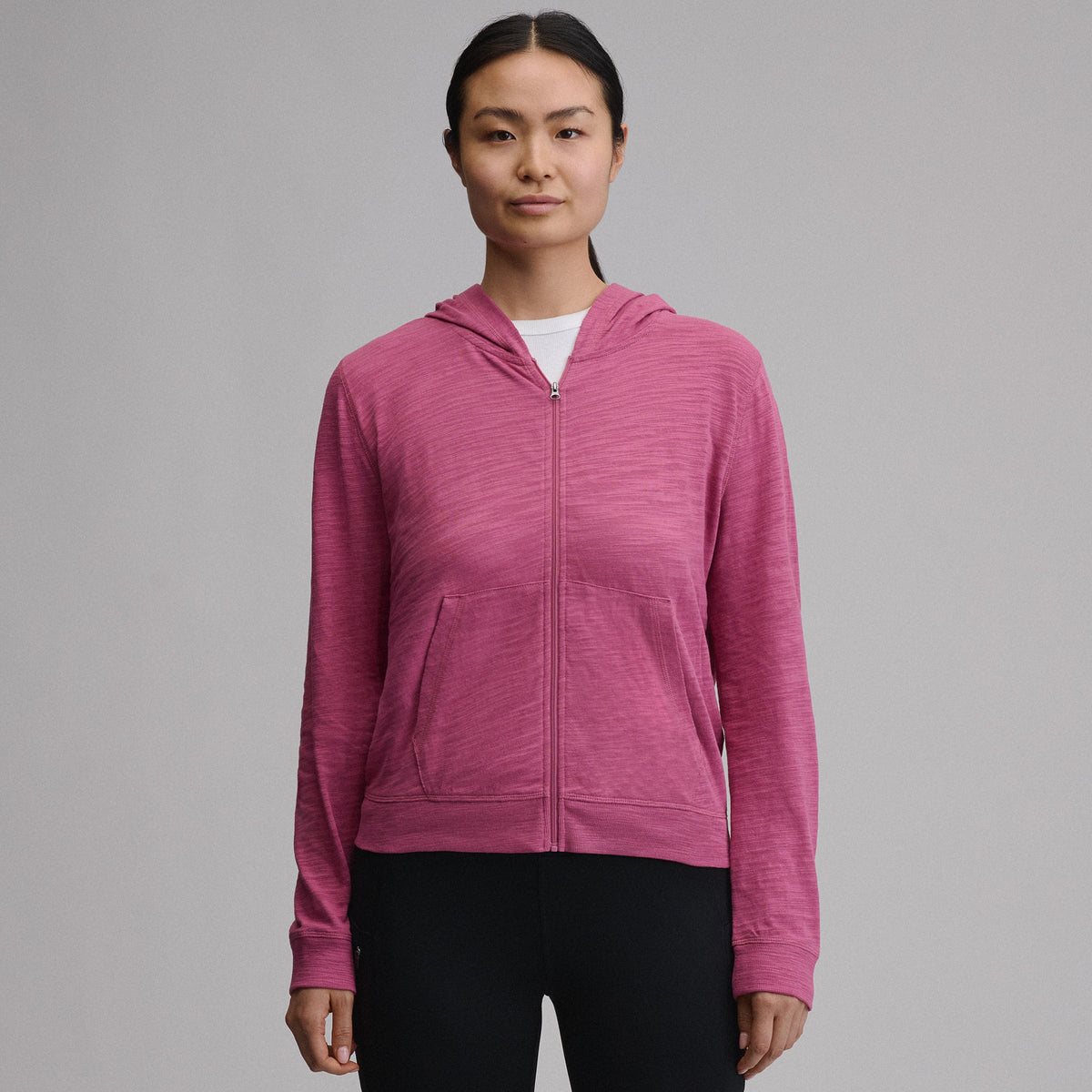 Women's Waverly Cotton Slub Full-Zip Sweatshirt