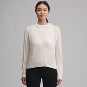 Women's Waverly Cotton Slub Full-Zip Sweatshirt - Ivory
