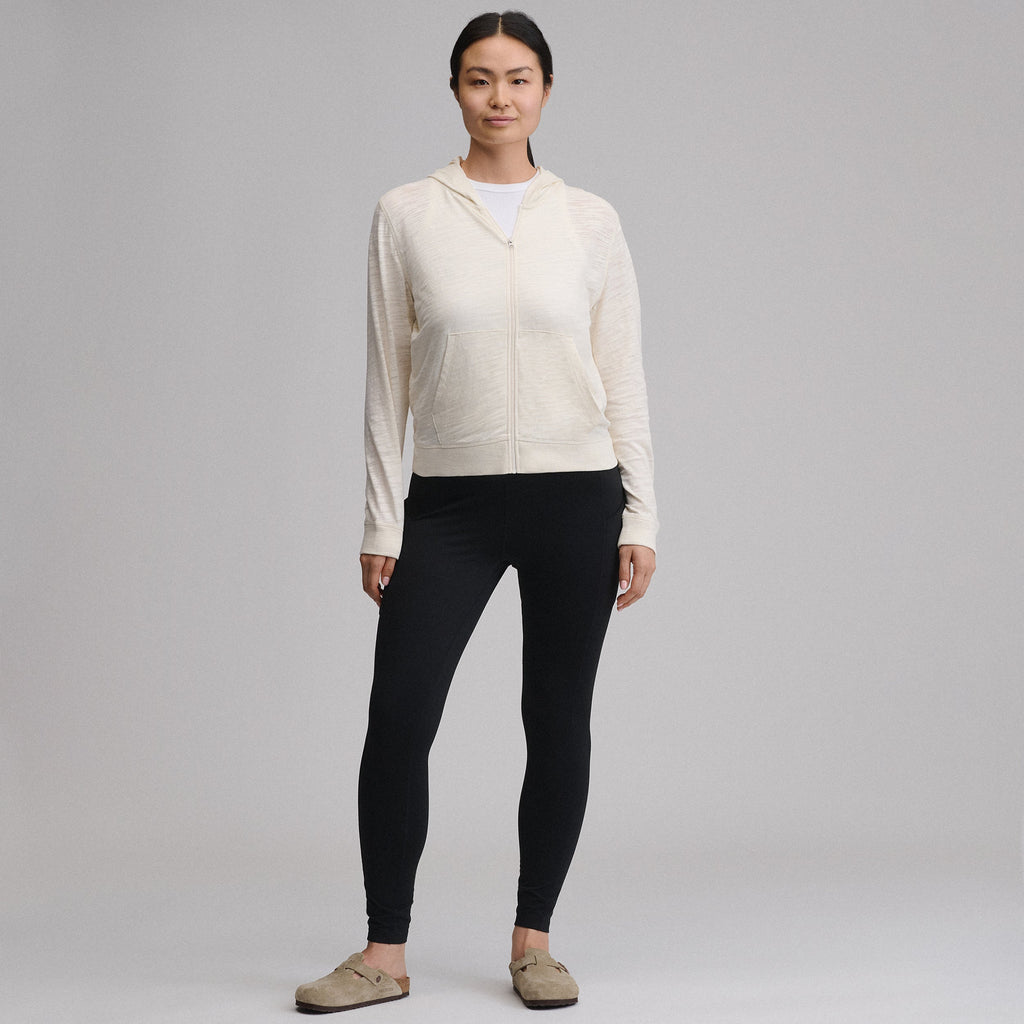 Women's Waverly Cotton Slub Full-Zip Sweatshirt