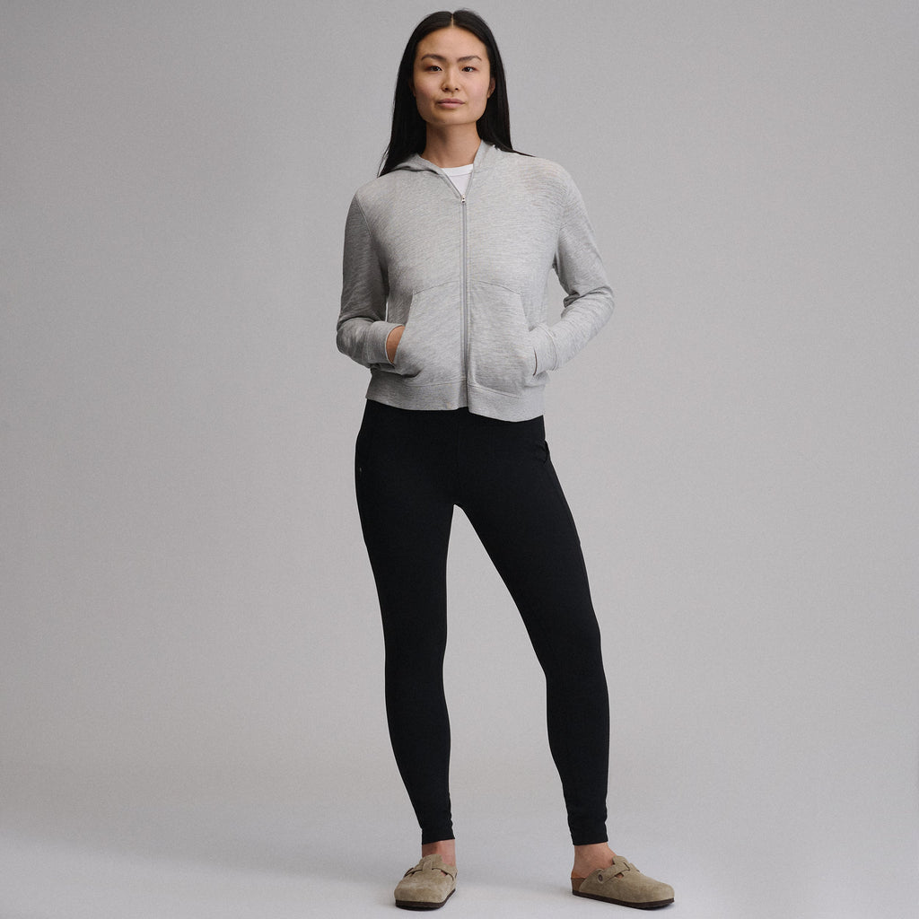 Women's Waverly Cotton Slub Full-Zip Sweatshirt
