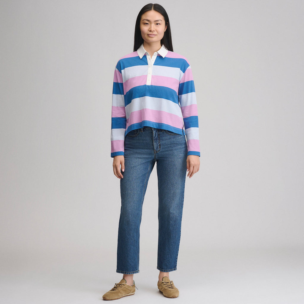 Women's Long-Sleeve Rugby Polo