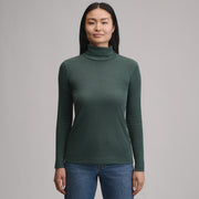 Women's Long-Sleeve Everyday Turtleneck - Dark Mint