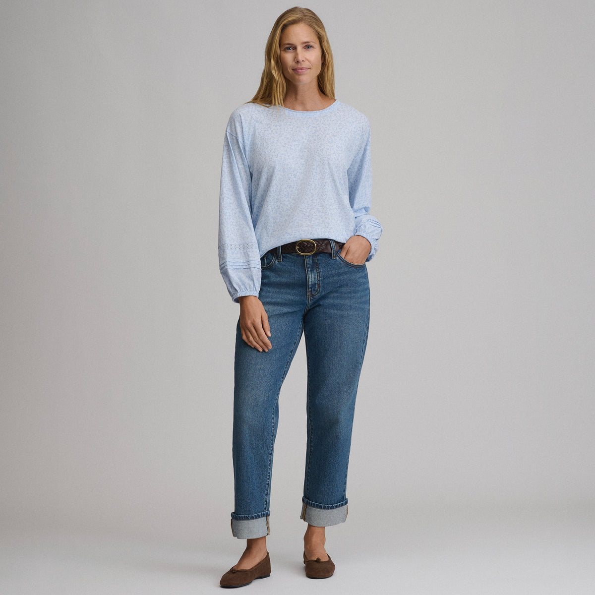 Women's Long-Sleeve Soft Relaxed Top